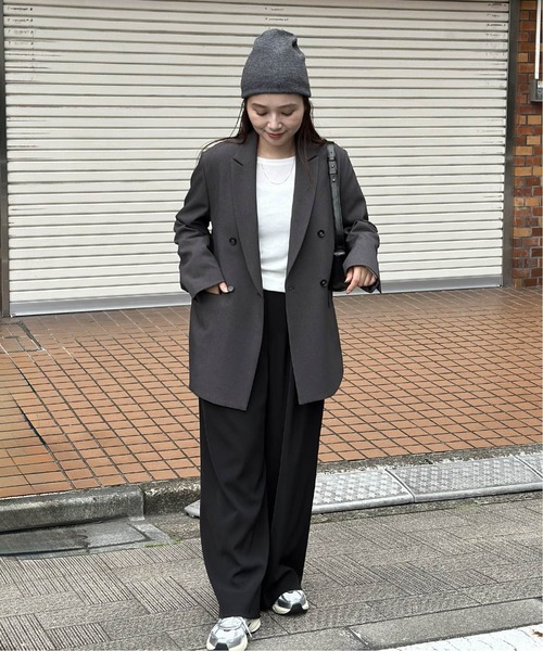 追加2》ウールライクストレッチジャケット（テーラードジャケット