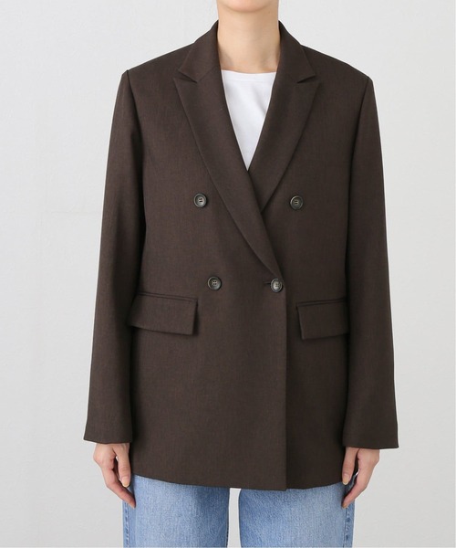 JOURNAL STANDARD（ジャーナルスタンダード）の「《追加2》ウールライクストレッチジャケット（テーラードジャケット・レディース・ブラック/チョコ/チャコールグレー/グレー/ブラウン・38/36）」の12枚目の写真