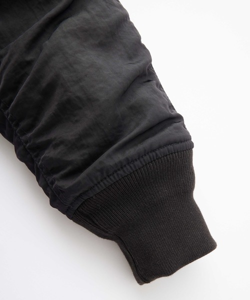 X-girl（エックスガール）の「FAUX FUR HOODED JACKET（ナイロンジャケット・レディース・グレー/ブラック・S/M）」の10枚目の写真