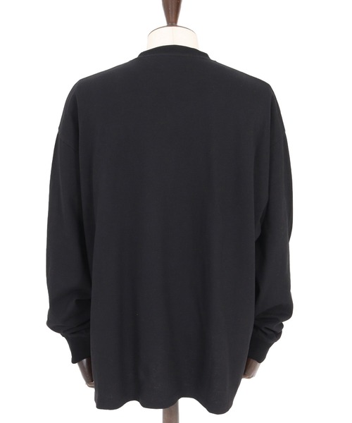 ANGENEHM（アンゲネーム）の「mlt5352-Printed Long Sleeve T-Shirt -handwriting-esque- ロングスリーブTシャツ(AG05-024acf)（Tシャツ/カットソー・メンズ・ブラック/ナチュラル・L/M/S）」の17枚目の写真