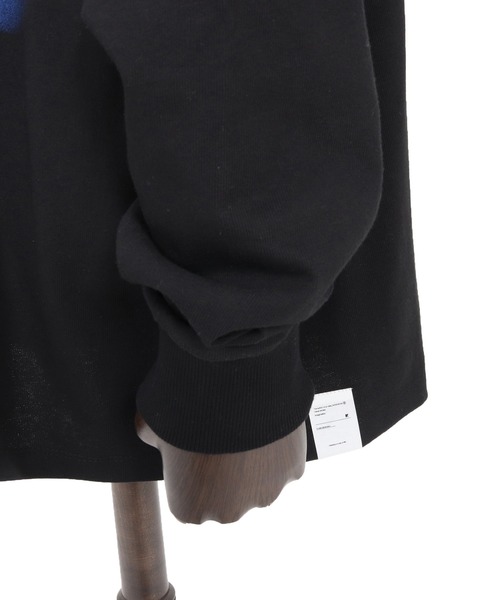 ANGENEHM（アンゲネーム）の「mlt5352-Printed Long Sleeve T-Shirt -handwriting-esque- ロングスリーブTシャツ(AG05-024acf)（Tシャツ/カットソー・メンズ・ブラック/ナチュラル・L/M/S）」の20枚目の写真