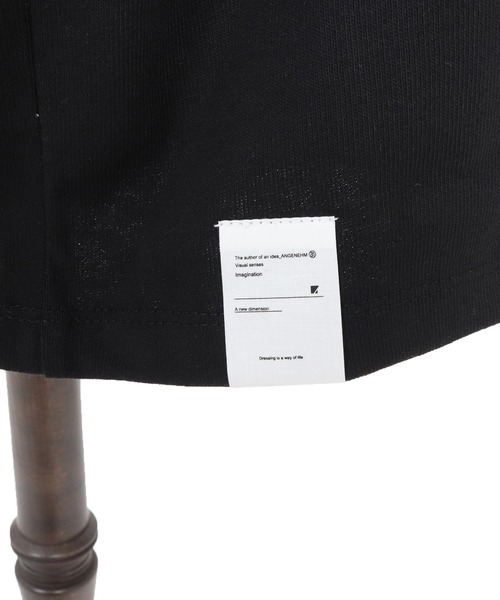 ANGENEHM（アンゲネーム）の「mlt5352-Printed Long Sleeve T-Shirt -handwriting-esque- ロングスリーブTシャツ(AG05-024acf)（Tシャツ/カットソー・メンズ・ブラック/ナチュラル・L/M/S）」の21枚目の写真