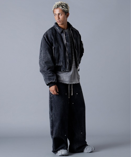 DANKE SCHON(ダンケシェーン)の「DankeSchon/ダンケシェーン/DUCK W-KNEE PANTS(デニムパンツ・メンズ・ベージュ/ブラック・L/M)」の5枚目の写真