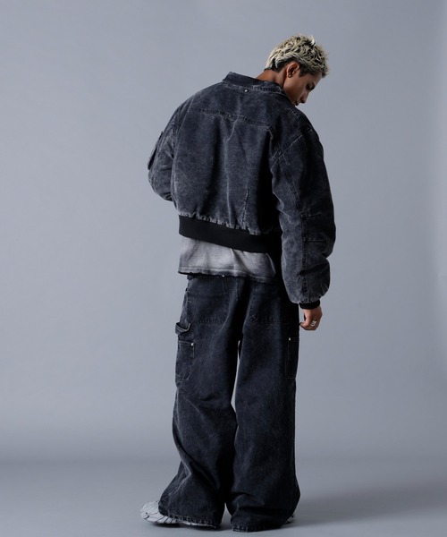 DANKE SCHON(ダンケシェーン)の「DankeSchon/ダンケシェーン/DUCK W-KNEE PANTS(デニムパンツ・メンズ・ベージュ/ブラック・L/M)」の6枚目の写真