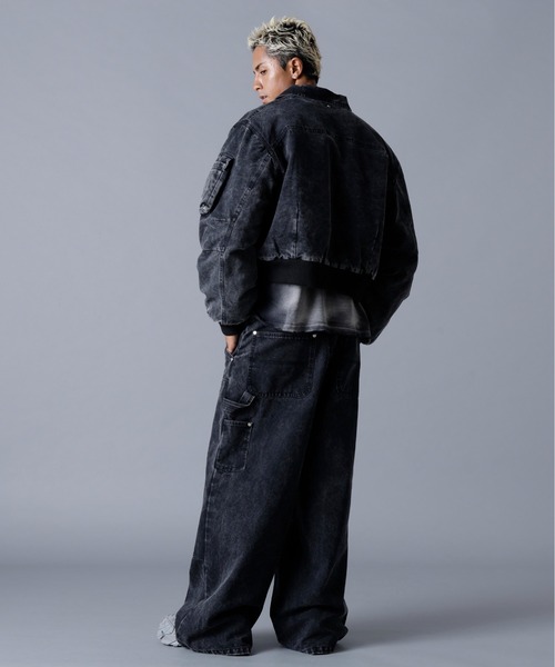 DANKE SCHON(ダンケシェーン)の「DankeSchon/ダンケシェーン/DUCK W-KNEE PANTS(デニムパンツ・メンズ・ベージュ/ブラック・L/M)」の7枚目の写真