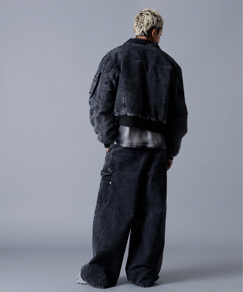 DANKE SCHON(ダンケシェーン)の「DankeSchon/ダンケシェーン/DUCK W-KNEE PANTS(デニムパンツ・メンズ・ベージュ/ブラック・L/M)」の8枚目の写真