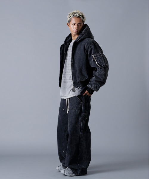 DANKE SCHON(ダンケシェーン)の「DankeSchon/ダンケシェーン/DUCK W-KNEE PANTS(デニムパンツ・メンズ・ベージュ/ブラック・L/M)」の10枚目の写真