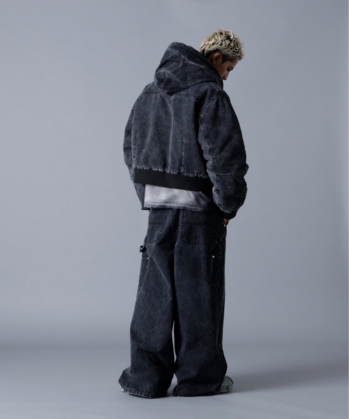 DANKE SCHON(ダンケシェーン)の「DankeSchon/ダンケシェーン/DUCK W-KNEE PANTS(デニムパンツ・メンズ・ベージュ/ブラック・L/M)」の12枚目の写真