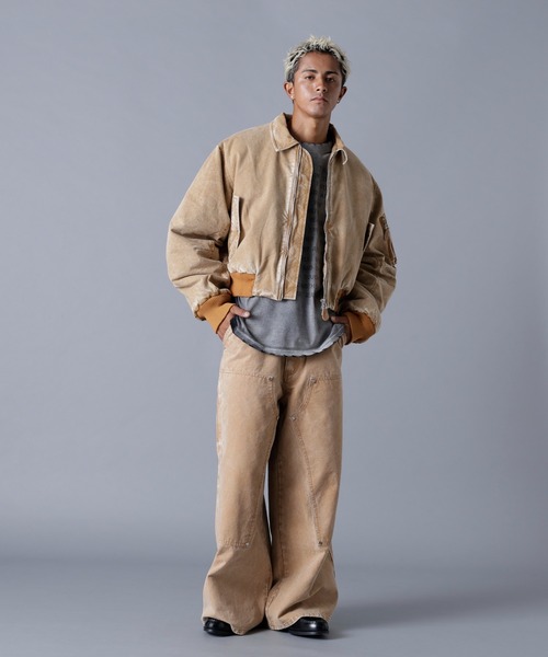 DANKE SCHON(ダンケシェーン)の「DankeSchon/ダンケシェーン/DUCK W-KNEE PANTS(デニムパンツ・メンズ・ベージュ/ブラック・L/M)」の19枚目の写真