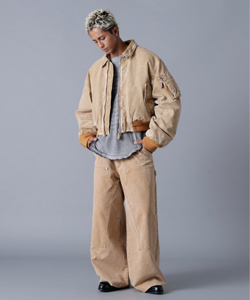 DANKE SCHON(ダンケシェーン)の「DankeSchon/ダンケシェーン/DUCK W-KNEE PANTS(デニムパンツ・メンズ・ベージュ/ブラック・L/M)」の20枚目の写真