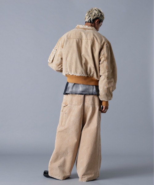 DANKE SCHON(ダンケシェーン)の「DankeSchon/ダンケシェーン/DUCK W-KNEE PANTS(デニムパンツ・メンズ・ベージュ/ブラック・L/M)」の22枚目の写真