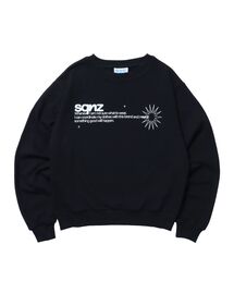 SEQUENZ(シークエンズ)の【sqnz(エスキュンズ)】sqnz star studs logo sweat / ワンポイント プリント スウェット クルーネック 裏毛(スウェット)