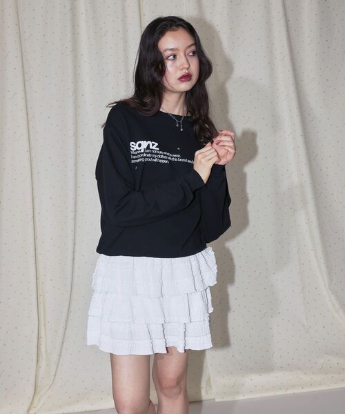 SEQUENZ（シークエンズ）の「※WEB限定 / スタースタッズ / ロゴ裏毛スウェット / sqnz star studs logo sweat（スウェット・メンズ・その他1/グレー/ブラック・SMALL/LARGE/MEDIUM）」の7枚目の写真