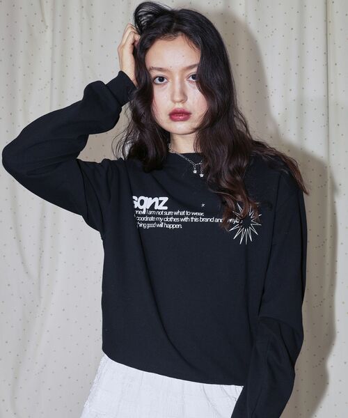 SEQUENZ（シークエンズ）の「※WEB限定 / スタースタッズ / ロゴ裏毛スウェット / sqnz star studs logo sweat（スウェット・メンズ・その他1/グレー/ブラック・SMALL/LARGE/MEDIUM）」の8枚目の写真