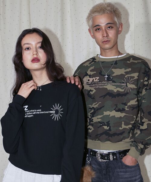 SEQUENZ（シークエンズ）の「※WEB限定 / スタースタッズ / ロゴ裏毛スウェット / sqnz star studs logo sweat（スウェット・メンズ・その他1/グレー/ブラック・SMALL/LARGE/MEDIUM）」の10枚目の写真