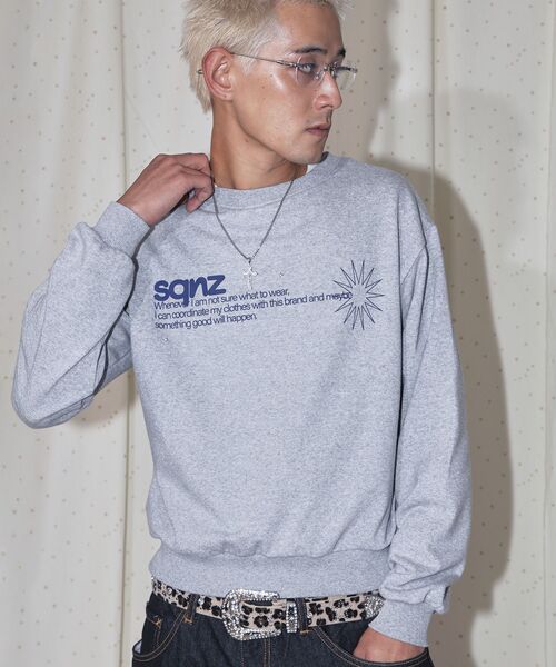 SEQUENZ（シークエンズ）の「※WEB限定 / スタースタッズ / ロゴ裏毛スウェット / sqnz star studs logo sweat（スウェット・メンズ・その他1/グレー/ブラック・SMALL/LARGE/MEDIUM）」の19枚目の写真