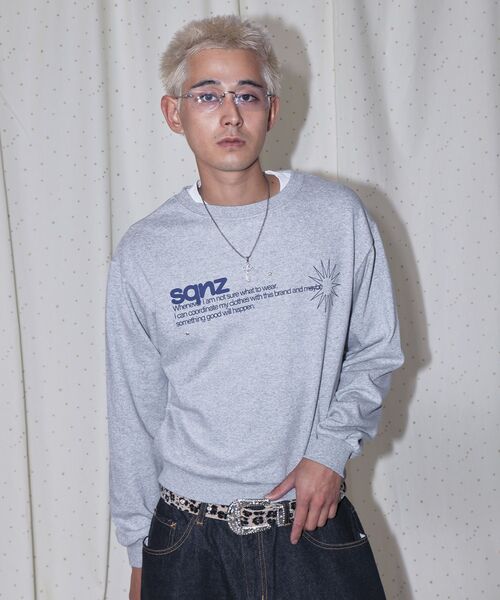SEQUENZ（シークエンズ）の「※WEB限定 / スタースタッズ / ロゴ裏毛スウェット / sqnz star studs logo sweat（スウェット・メンズ・その他1/グレー/ブラック・SMALL/LARGE/MEDIUM）」の20枚目の写真
