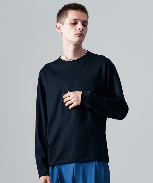 glamb ブラック ロゴ入り 長袖カットソー MEDIUM セール】glamb｜グラムのTシャツ/カットソー（ブラック/黒色系・長袖