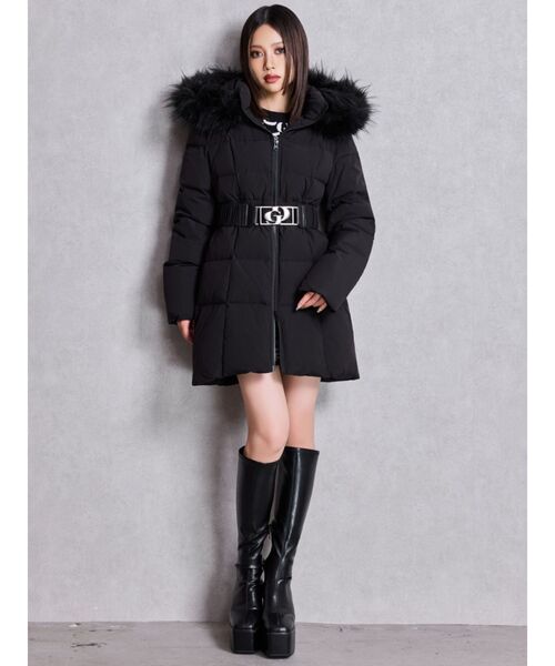 GDベルト付きロングダウンコート（ダウンジャケット/コート）｜GYDA