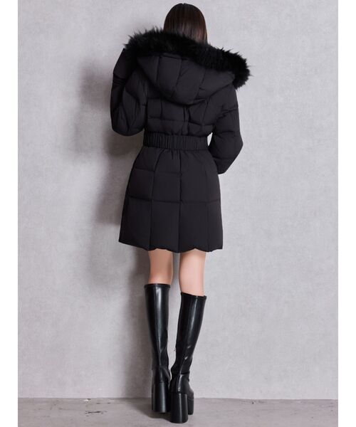 【早い者勝ち❣️】GYDA ロングダウン ジェイダ GYDA SymmetryGYDAベルト付きロングダウンコート（ブラック