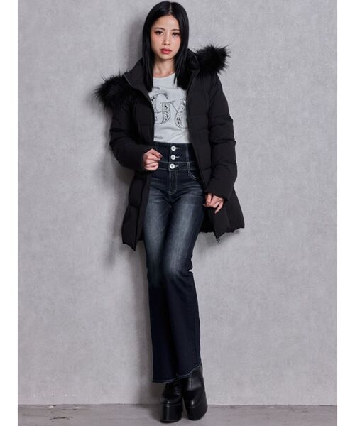 GDベルト付きロングダウンコート（ダウンジャケット/コート）｜GYDA