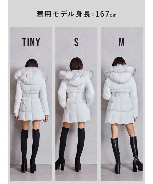 GYDA（ジェイダ）の「GDベルト付きロングダウンコート（ダウン