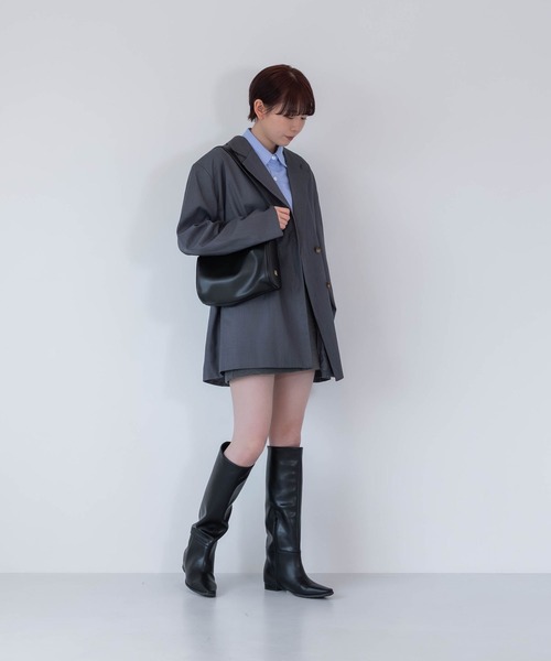 EVOL（イーボル）の「【S-LLサイズ展開・インヒール入り】インヒールロングブーツ IZ5893（ブーツ・レディース・ブラウン/ブラック/ボルドー・M/S/LL/L）」の6枚目の写真