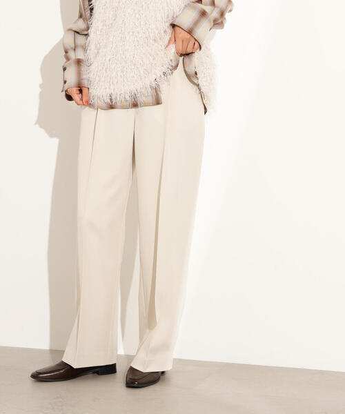 N.（N. Natural Beauty Basic）（エヌエヌナチュラルビューティーベーシック）の「オータムワイドトラウザー（その他パンツ・レディース・ブラウン系その他/アイボリー/ボルドー・MEDIUM/SMALL）」の22枚目の写真