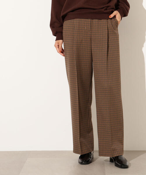 N.（N. Natural Beauty Basic）（エヌエヌナチュラルビューティーベーシック）の「オータムワイドトラウザー（その他パンツ・レディース・ブラウン系その他/アイボリー/ボルドー・MEDIUM/SMALL）」の6枚目の写真