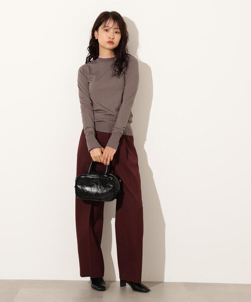 N.（N. Natural Beauty Basic）（エヌエヌナチュラルビューティーベーシック）の「オータムワイドトラウザー（その他パンツ・レディース・ブラウン系その他/アイボリー/ボルドー・MEDIUM/SMALL）」の21枚目の写真