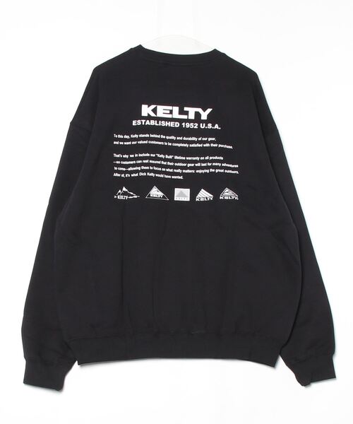 KELTY（ケルティ）の「バックヒストリーロゴクルーネックスウェット（スウェット・レディース・杢グレー/ブラック/ネイビー/ベージュ/ホワイト・L/XL/S/MEDIUM）」の11枚目の写真