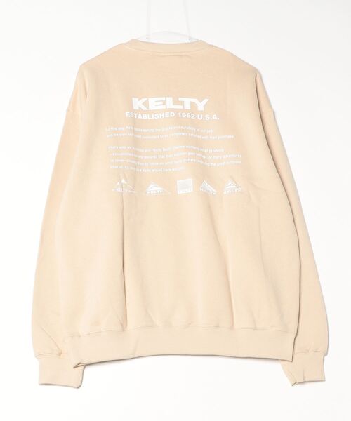 KELTY（ケルティ）の「バックヒストリーロゴクルーネックスウェット（スウェット・レディース・杢グレー/ブラック/ネイビー/ベージュ/ホワイト・L/XL/S/MEDIUM）」の12枚目の写真