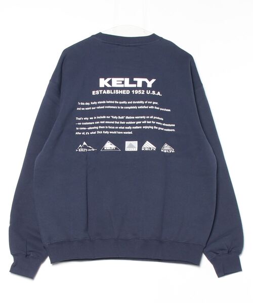 KELTY（ケルティ）の「バックヒストリーロゴクルーネックスウェット（スウェット・レディース・杢グレー/ブラック/ネイビー/ベージュ/ホワイト・L/XL/S/MEDIUM）」の13枚目の写真