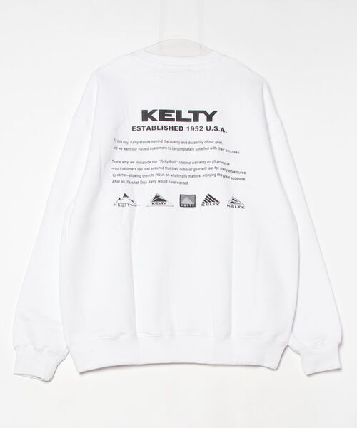 KELTY（ケルティ）の「バックヒストリーロゴクルーネックスウェット（スウェット・レディース・杢グレー/ブラック/ネイビー/ベージュ/ホワイト・L/XL/S/MEDIUM）」の14枚目の写真