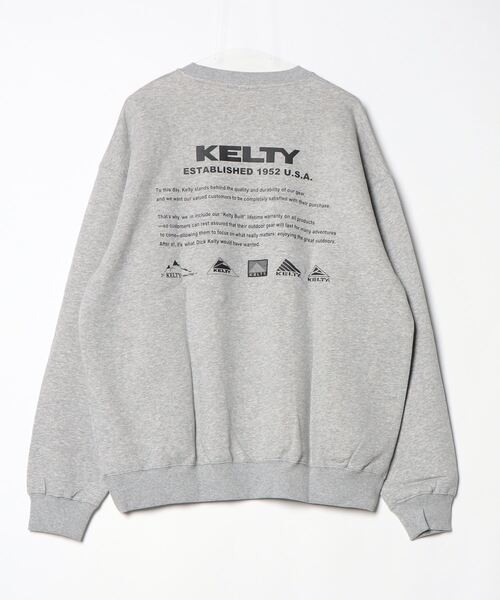 KELTY（ケルティ）の「バックヒストリーロゴクルーネックスウェット（スウェット・レディース・杢グレー/ブラック/ネイビー/ベージュ/ホワイト・L/XL/S/MEDIUM）」の15枚目の写真