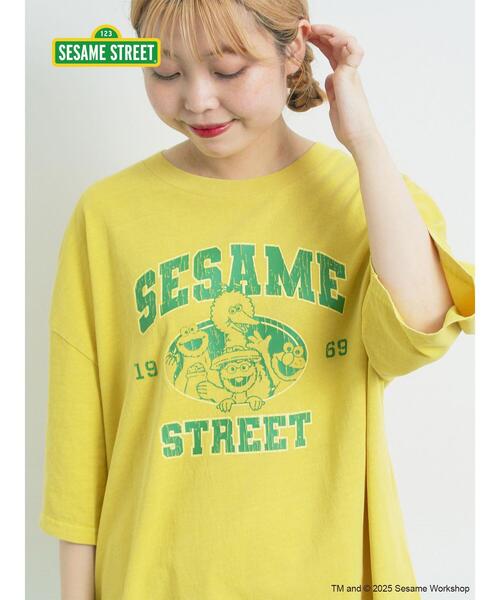SM2（エスエムツー）の「【SESAME STREET meets SM2】プリントアソートTシャツ（Tシャツ/カットソー・レディース・イエロー/ネイビー/オフホワイト/グレー・F）」の4枚目の写真