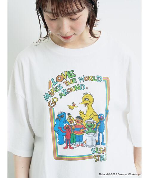 SM2（エスエムツー）の「【SESAME STREET meets SM2】プリントアソートTシャツ（Tシャツ/カットソー・レディース・イエロー/ネイビー/オフホワイト/グレー・F）」の10枚目の写真