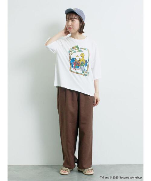 SM2（エスエムツー）の「【SESAME STREET meets SM2】プリントアソートTシャツ（Tシャツ/カットソー・レディース・イエロー/ネイビー/オフホワイト/グレー・F）」の13枚目の写真