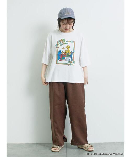 SM2（エスエムツー）の「【SESAME STREET meets SM2】プリントアソートTシャツ（Tシャツ/カットソー・レディース・イエロー/ネイビー/オフホワイト/グレー・F）」の14枚目の写真