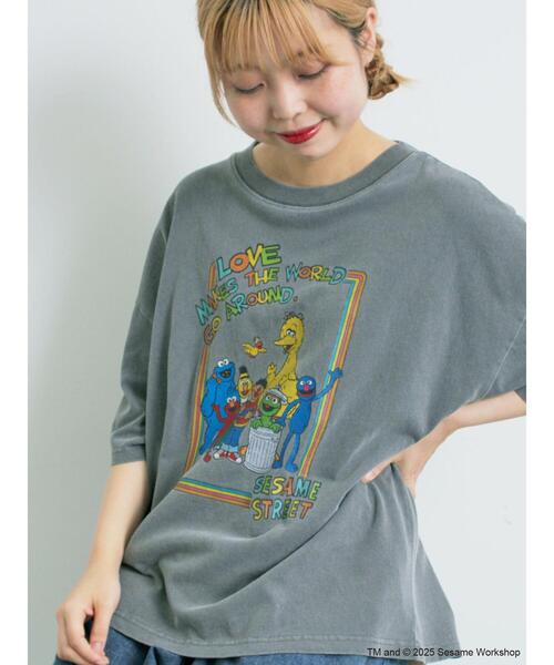 SM2（エスエムツー）の「【SESAME STREET meets SM2】プリントアソートTシャツ（Tシャツ/カットソー・レディース・イエロー/ネイビー/オフホワイト/グレー・F）」の15枚目の写真