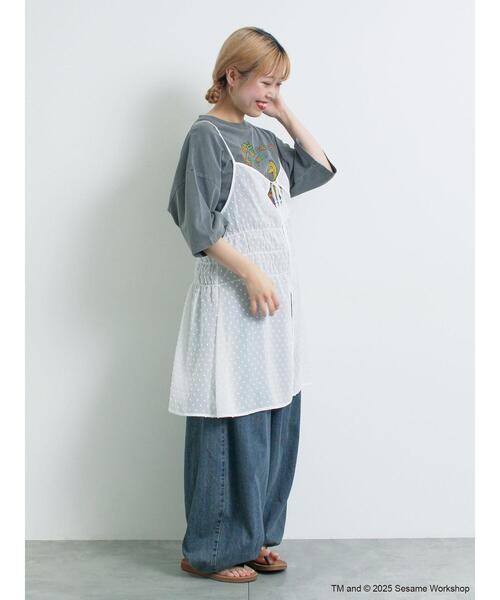 SM2（エスエムツー）の「【SESAME STREET meets SM2】プリントアソートTシャツ（Tシャツ/カットソー・レディース・イエロー/ネイビー/オフホワイト/グレー・F）」の19枚目の写真