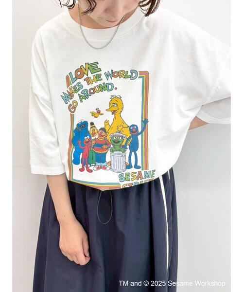 SM2（エスエムツー）の「【SESAME STREET meets SM2】プリントアソートTシャツ（Tシャツ/カットソー・レディース・イエロー/ネイビー/オフホワイト/グレー・F）」の22枚目の写真