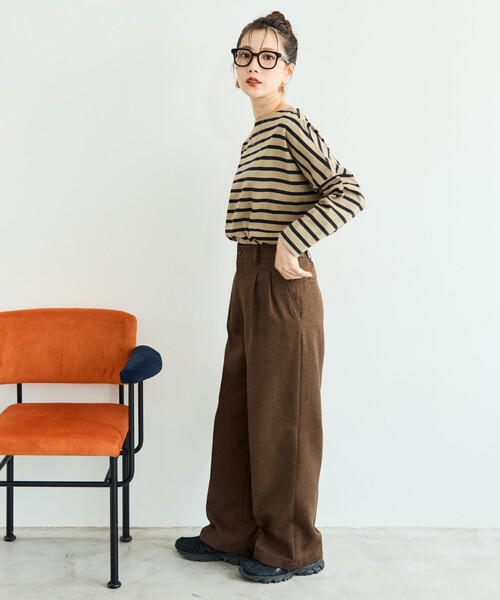 セール】限定展開 バスク ボーダー ロングスリーブ Tシャツ（Tシャツ