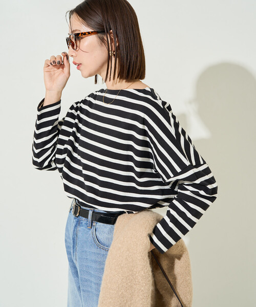 セール】限定展開 バスク ボーダー ロングスリーブ Tシャツ（Tシャツ