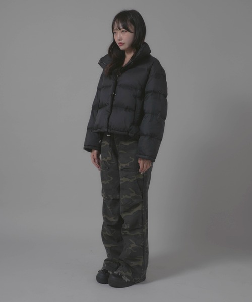 Chick（チック）の「Stand Collar Jacket/スタンドネックダウンジャケット（ダウンジャケット/コート・レディース・ホワイト/ブラック・FREE）」の22枚目の写真