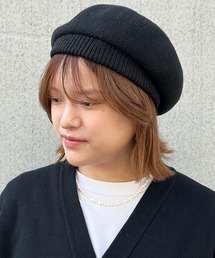 yield（イールド）の「【Soelilas】Acrylic Rib Beret（アクリルリブベレー） LCF-M37683（ハンチング/ベレー帽）」