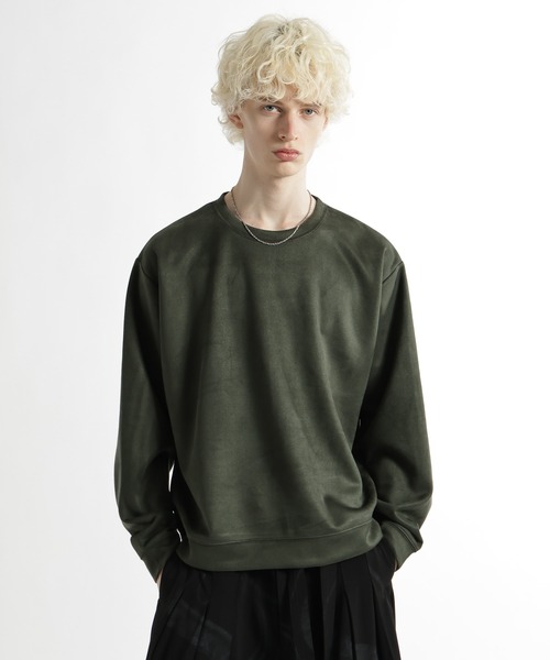 HARE（ハレ）の「MILKYスウェードプルオーバー(HARE)（スウェット・メンズ・グレー/ブラック/ブルー/オレンジ系その他/グリーン・FREE/SMALL/MEDIUM）」の3枚目の写真