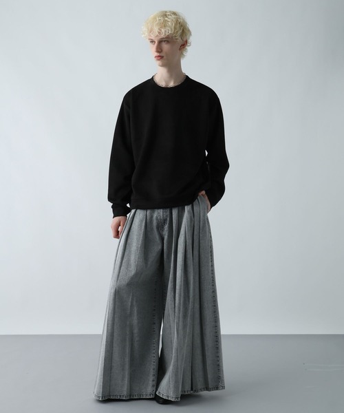 HARE（ハレ）の「MILKYスウェードプルオーバー(HARE)（スウェット・メンズ・グレー/ブラック/ブルー/オレンジ系その他/グリーン・FREE/SMALL/MEDIUM）」の6枚目の写真