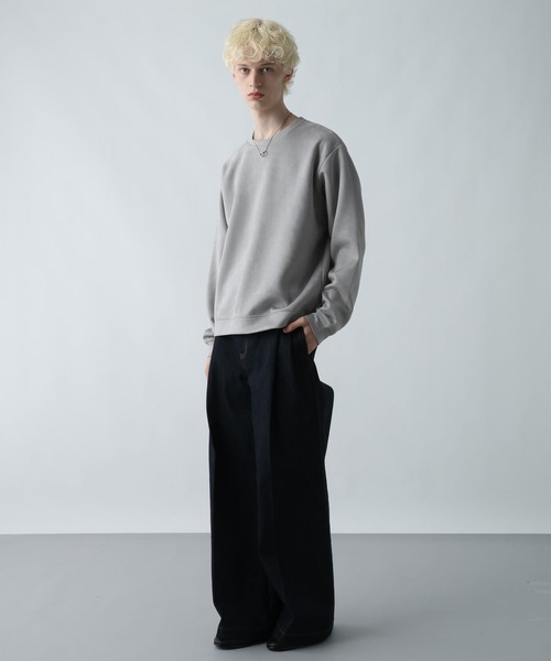 HARE（ハレ）の「MILKYスウェードプルオーバー(HARE)（スウェット・メンズ・グレー/ブラック/ブルー/オレンジ系その他/グリーン・FREE/SMALL/MEDIUM）」の9枚目の写真