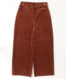 many men many mind（メニーメンメニーマインド）の「MANYMENMANYMINDS / フロッキー加工デニム/PUコーティング加工デニム/5ポケットパンツ（デニムパンツ）」